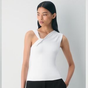 Aritzia XS White Contour Enchant Top New